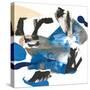 Blue Collage I-Jodi Fuchs-Stretched Canvas