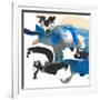 Blue Collage II-Jodi Fuchs-Framed Art Print