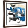 Blue Collage II-Jodi Fuchs-Framed Art Print