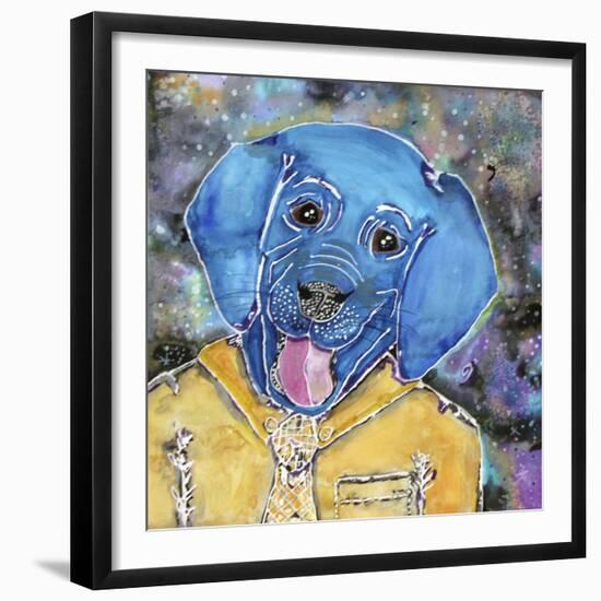 Blue Collared-Lauren Moss-Framed Giclee Print