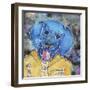 Blue Collared-Lauren Moss-Framed Giclee Print