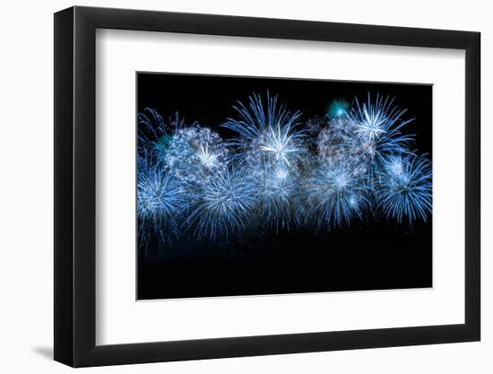 Blue Color Firework-lucky-photographer-Framed Photographic Print