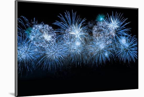 Blue Color Firework-lucky-photographer-Mounted Photographic Print