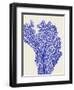 Blue Corals 2 e-Fab Funky-Framed Art Print