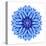 Blue Cornflower Mandala Flower Kaleidoscope-tr3gi-Stretched Canvas