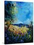 Blue Cornflowers 4505072-Pol Ledent-Stretched Canvas