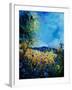 Blue Cornflowers 4505072-Pol Ledent-Framed Art Print