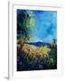 Blue Cornflowers 4505072-Pol Ledent-Framed Art Print