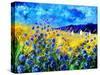 Blue cornflowers 68-Pol Ledent-Stretched Canvas