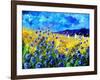 Blue cornflowers 68-Pol Ledent-Framed Art Print