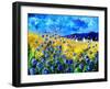 Blue cornflowers 68-Pol Ledent-Framed Art Print