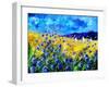 Blue cornflowers 68-Pol Ledent-Framed Art Print