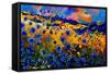 Blue Cornflowers 756-Pol Ledent-Framed Stretched Canvas