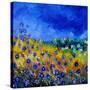 Blue Cornflowers 7741-Pol Ledent-Stretched Canvas