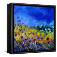 Blue Cornflowers 7741-Pol Ledent-Framed Stretched Canvas