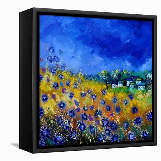 Blue Cornflowers 7741-Pol Ledent-Framed Stretched Canvas