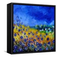 Blue Cornflowers 7741-Pol Ledent-Framed Stretched Canvas