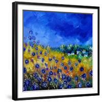 Blue Cornflowers 7741-Pol Ledent-Framed Art Print