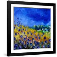 Blue Cornflowers 7741-Pol Ledent-Framed Art Print