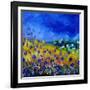 Blue Cornflowers 7741-Pol Ledent-Framed Art Print