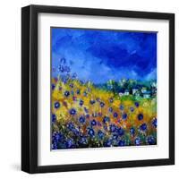 Blue Cornflowers 7741-Pol Ledent-Framed Art Print