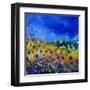 Blue Cornflowers 7741-Pol Ledent-Framed Art Print