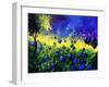 Blue cornflowers-Pol Ledent-Framed Art Print