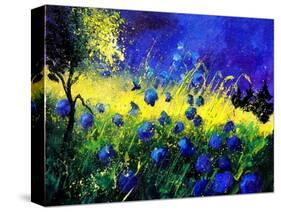 Blue cornflowers-Pol Ledent-Stretched Canvas