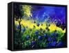 Blue cornflowers-Pol Ledent-Framed Stretched Canvas