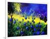 Blue cornflowers-Pol Ledent-Framed Art Print