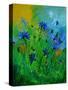 Blue Cornflowers-Pol Ledent-Stretched Canvas