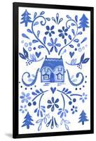 Blue Cottage-Elizabeth Rider-Framed Giclee Print