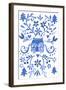 Blue Cottage-Elizabeth Rider-Framed Giclee Print