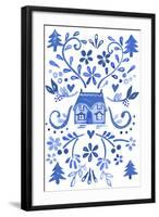 Blue Cottage-Elizabeth Rider-Framed Giclee Print