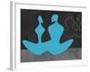 Blue Couple 2-Felix Podgurski-Framed Art Print