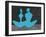 Blue Couple 2-Felix Podgurski-Framed Art Print