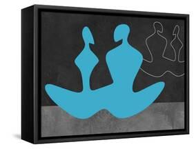 Blue Couple 2-Felix Podgurski-Framed Stretched Canvas