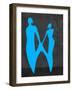 Blue Couple-Felix Podgurski-Framed Art Print