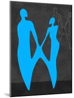 Blue Couple-Felix Podgurski-Mounted Art Print