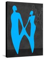 Blue Couple-Felix Podgurski-Stretched Canvas