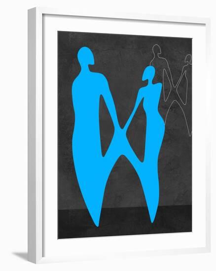 Blue Couple-Felix Podgurski-Framed Art Print