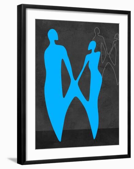 Blue Couple-Felix Podgurski-Framed Art Print