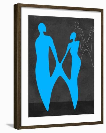 Blue Couple-Felix Podgurski-Framed Art Print