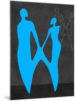 Blue Couple-Felix Podgurski-Mounted Art Print