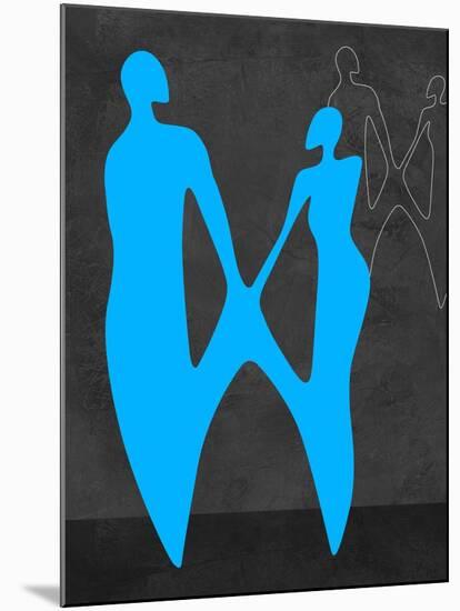 Blue Couple-Felix Podgurski-Mounted Art Print