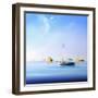 Blue Couta 2-Craig Trewin Penny-Framed Art Print