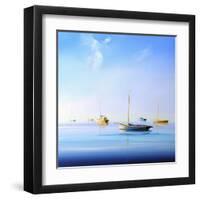 Blue Couta 2-Craig Trewin Penny-Framed Art Print