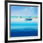 Blue Couta-Craig Trewin Penny-Framed Art Print