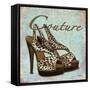 Blue Couture Shoes-Todd Williams-Framed Stretched Canvas
