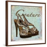 Blue Couture Shoes-Todd Williams-Framed Art Print